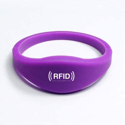 TK4100 EM4200 T5577 Pulseira RFID à prova d'água de silício para gestão de eventos