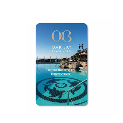 Cartões de chave RFID impermeáveis personalizados Cartão de chave de quarto de hotel Forma retangular