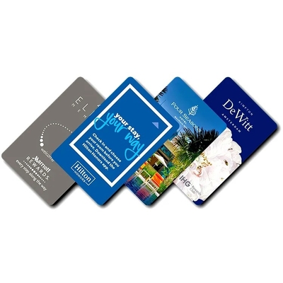 13.56MHz Smart Contactless Key Card Custom Hotel Key Cards para controle de acesso à porta