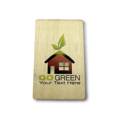 Eco Amigável Bamboo Madeira RFID cartão de chave de hotel 85.5mm X 54mm Tamanho