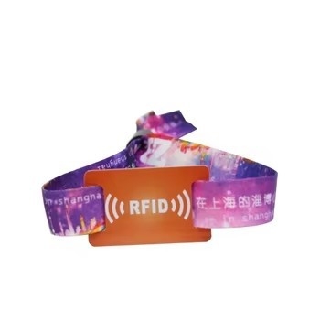 13.56Mhz RFID Concert Pulseiras RFID Eventos Pulseira Com Logotipo Personalizado