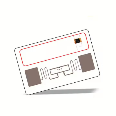 Cartão RFID de dupla frequência UHF HF Protocolo ISO14443A+1800-6C Combinado 13.56MHz/125Khz