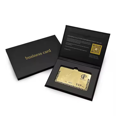 Cartões de visita com chip RFID memorável Cartão Ntag215 Metal Espessura 0,76 mm