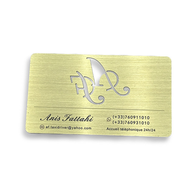 Design personalizado NTAG213 Cartão NFC Metal Cartão de visita NFC Impermeável
