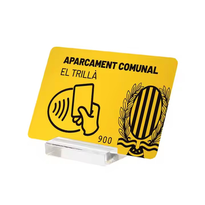 Logotipo de cartão CR80 RFID Cartões de visita em relevo personalizados para associação de fidelidade