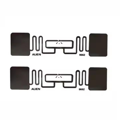 UHF Transparente PVC Alumínio gravado PET Wet Inlay RFID Tag Vários tamanhos disponíveis