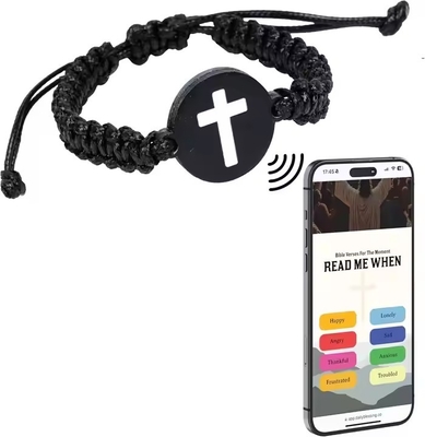 Personalizado versículo bíblico cristão diário pulseira Yappy pulseira materiais reciclados
