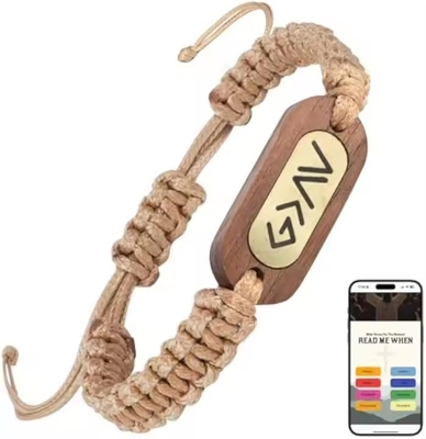 Nova Chegada Custom Design Diário Bíblia Versículo Pulseira Com NFC Cristãos Bíblia Versículo Pulseiras