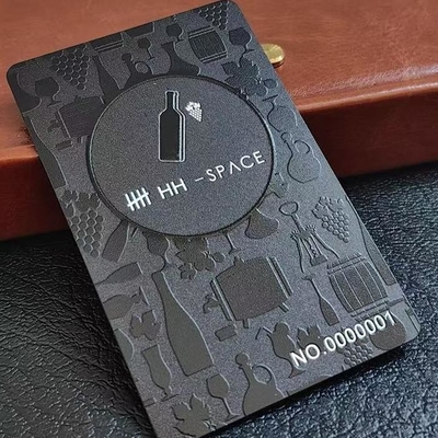 Impressão em relevo Matte PVC Magnetic Strip Contacto IC Cartões RFID Cartões de visita em relevo